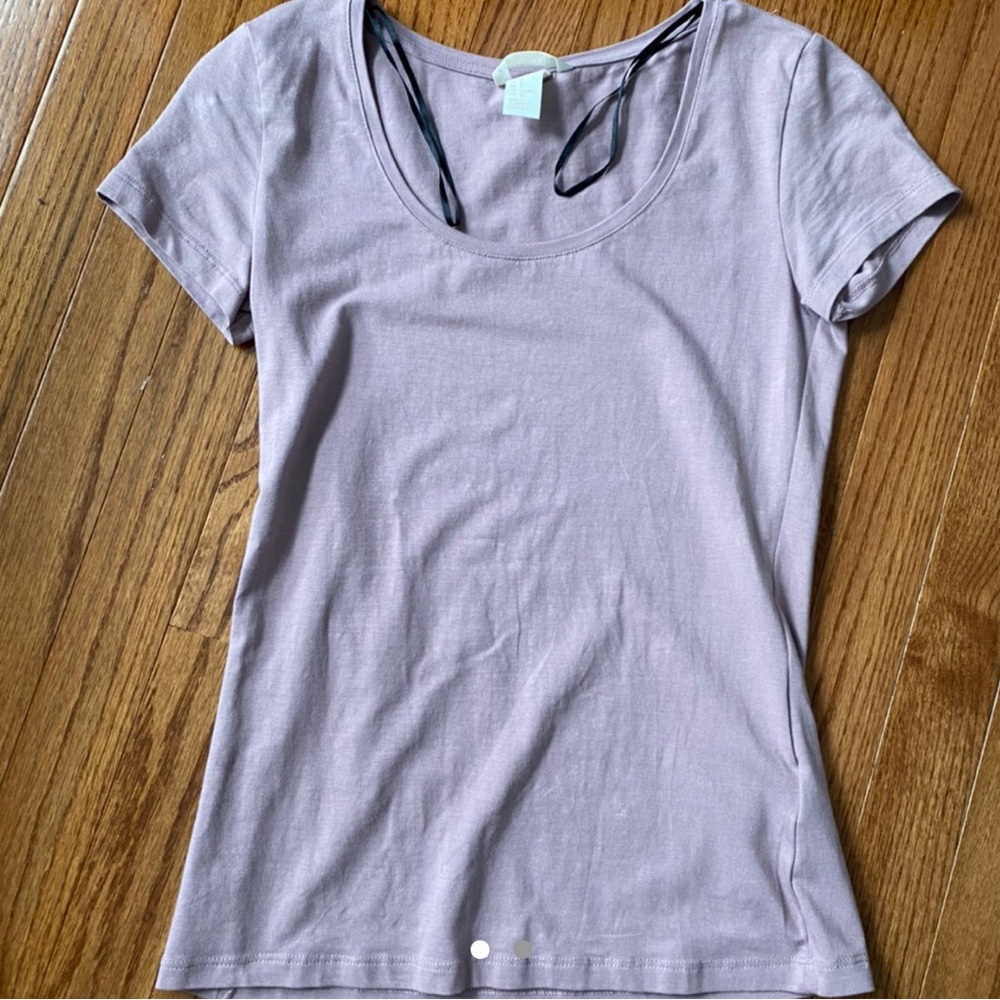 dusty rose fitted t-shirt